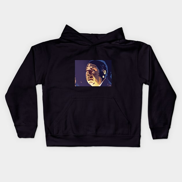 Alfred Hitchcock Kids Hoodie by Rehab.k